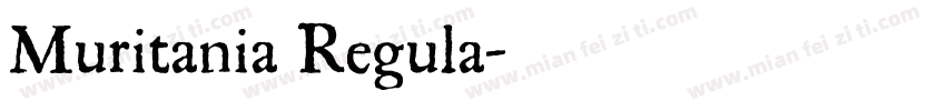 Muritania Regula字体转换